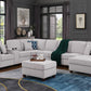 Eric - 9 Piece Upholstered Sectional With Ottoman - Furniture Home Direct