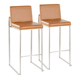 Fuji - Contemporary And Modern Elegance High Back Barstool - Furniture Home Direct