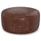Connor - Handcrafted Round Pouf - Furniture Home Direct