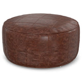 Connor - Handcrafted Round Pouf - Furniture Home Direct