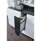 Vios - Zebra High Gloss Dresser - White - Furniture Home Direct