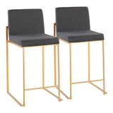 Fuji - Contemporary High Back Stylish Counter Stool - Furniture Home Direct