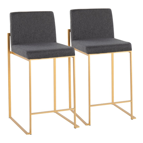 Fuji - Contemporary High Back Stylish Counter Stool - Furniture Home Direct
