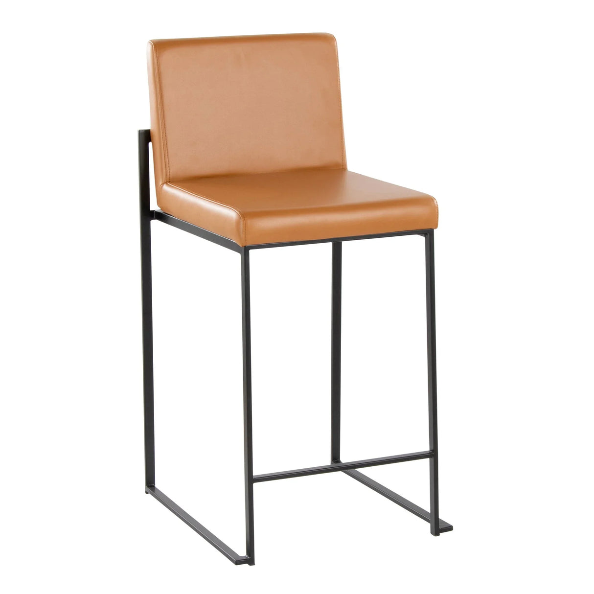 Fuji - Contemporary High Back Barstool Elegant Design - Furniture Home Direct