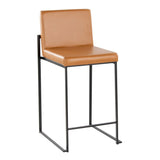 Fuji - Contemporary High Back Barstool Elegant Design - Furniture Home Direct