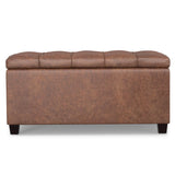 Sienna - Upholstered Storage Ottoman Bench - Furniture Home Direct