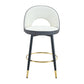 Upholstered Rotatable Bar Chair With Metal Legs For Dining Room - Furniture Home Direct