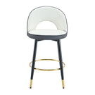 Upholstered Rotatable Bar Chair With Metal Legs For Dining Room - Furniture Home Direct