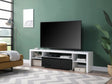 Buck II - High Gloss TV Stand - White / Black - Furniture Home Direct