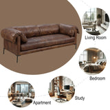 Jaron - Top Grain Leather Sofa - Mocha - Furniture Home Direct