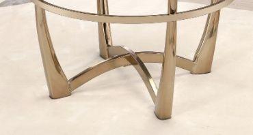 Orlando - Clear Glass Coffee Table - Champagne - Furniture Home Direct