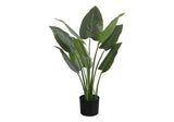 37" Tall, Artificial Plant, Aureum Tree, Indoor, Faux, Fake, Floor, Greenery, Potted, Real Touch, Decorative - Green / Black - Furniture Home Direct