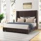 Upholstered Bed, Space-Saving Design - Furniture Home Direct