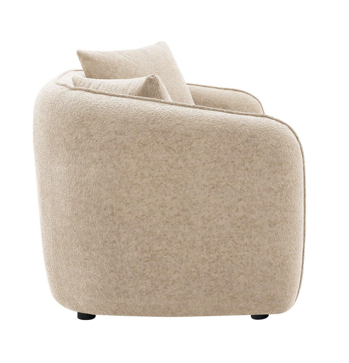 Keith - Chenille Loveseat With 2 Matching Color Toss Pillows - Furniture Home Direct