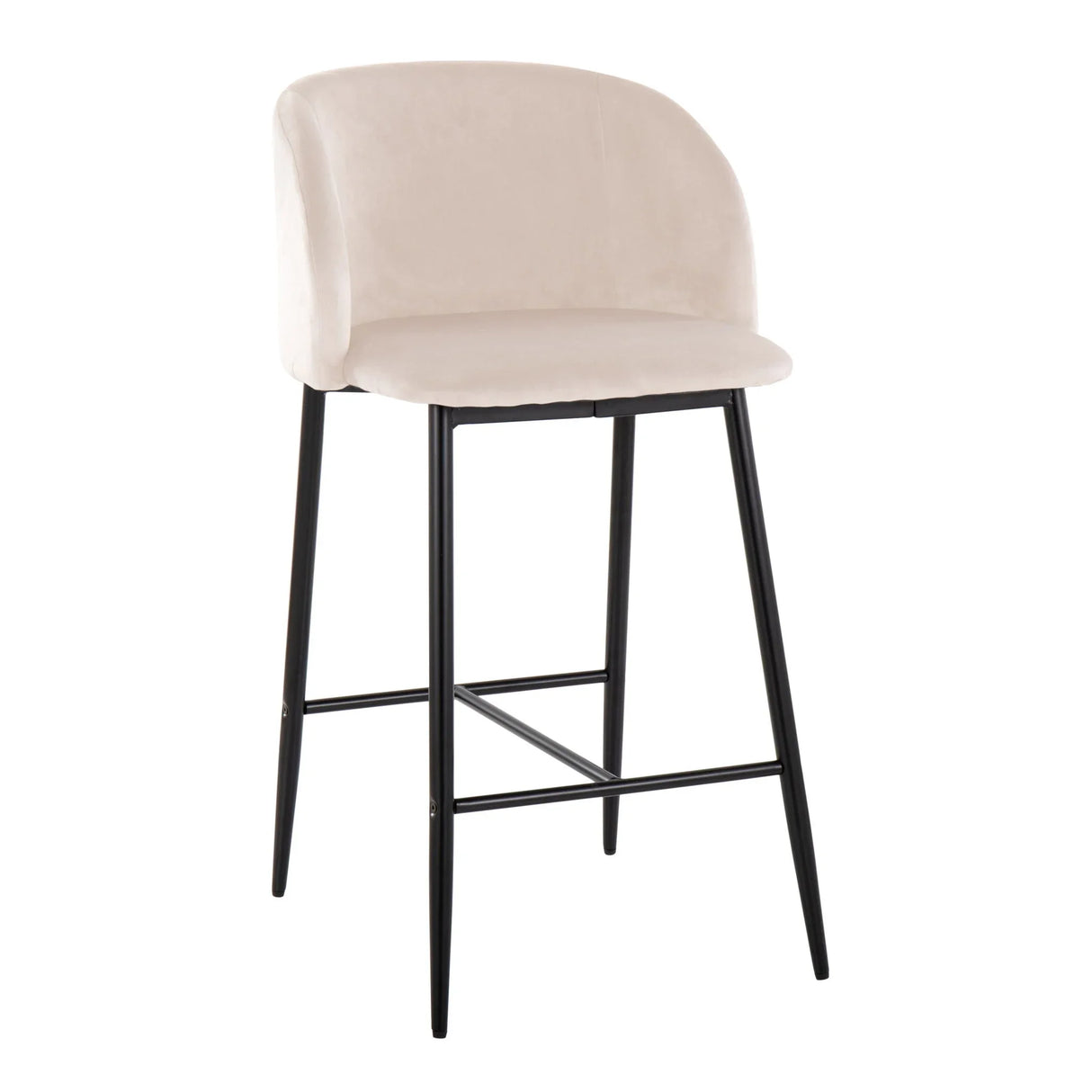 Fran - Contemporary Fixed Height Counter Stool (Set of 2) - Furniture Home Direct