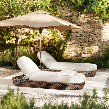 Willow - Sunbrella Upholstered Patio Lounger - Furniture Home Direct