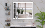 LED Bathroom Vanity Mirror Wall Mounted Adjustable White / Warm / Natural Lights Anti-Fog Touch Switch With Memory Modern Smart Large Bathroom Mirrors - Furniture Home Direct