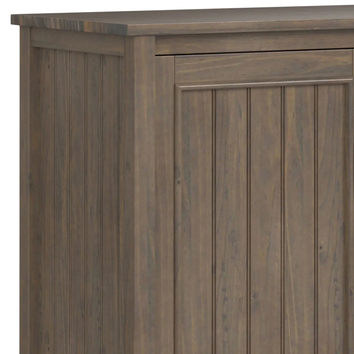 Lev - Wide Storage Cabinet - Smoky Brown - Furniture Home Direct