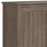 Lev - Wide Storage Cabinet - Smoky Brown - Furniture Home Direct