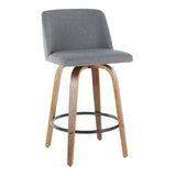 Toriano - Mid Century Modern, Counter Stool (Set of 2) - Furniture Home Direct