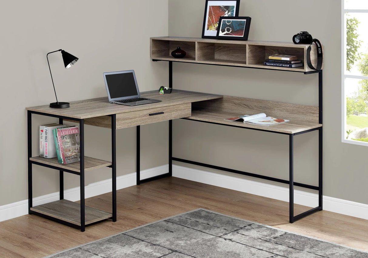 Computer Desk, Home Office, Corner, Storage Drawers, L Shape, Laptop, Contemporary & Modern - Furniture Home Direct