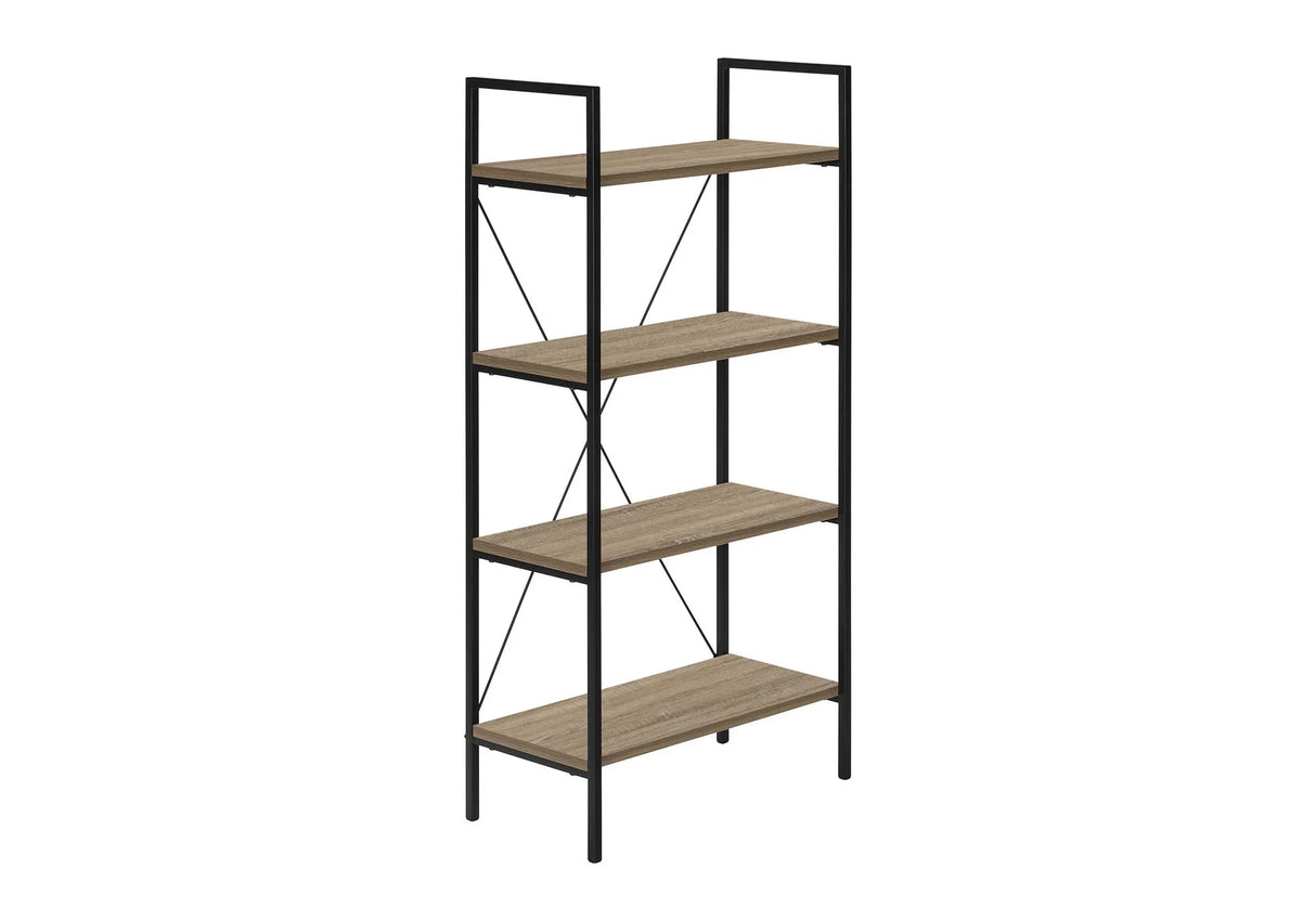 Bookshelf, Bookcase, 4 Tier, Office, Bedroom, Contemporary, Modern - Furniture Home Direct