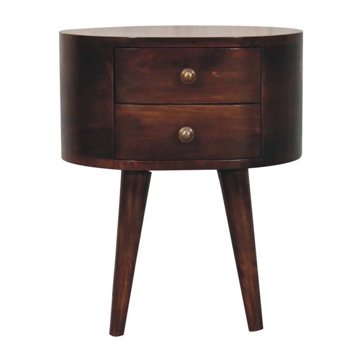 Rounded Bedside Table - Furniture Home Direct