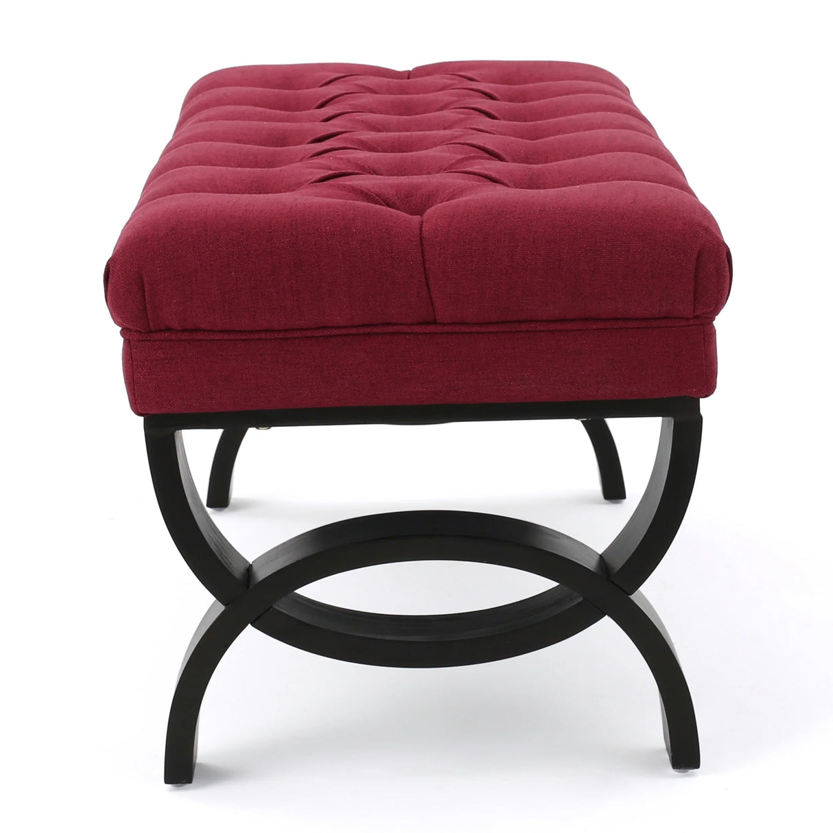 HILTON Bench with Button-Tufted Diamond Stitching - Furniture Home Direct
