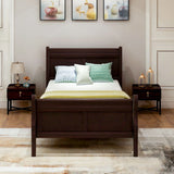 Platform Bed Frame Mattress Foundation Sleigh Bed With Headboard / Footboard / Wood Slat Suppor - Furniture Home Direct