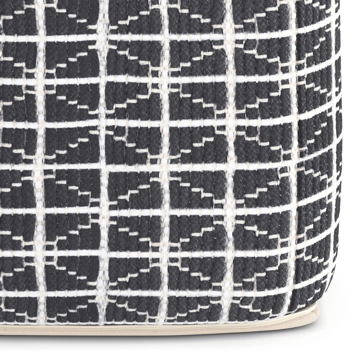 Noreen - Upholstered Square Pouf - Furniture Home Direct
