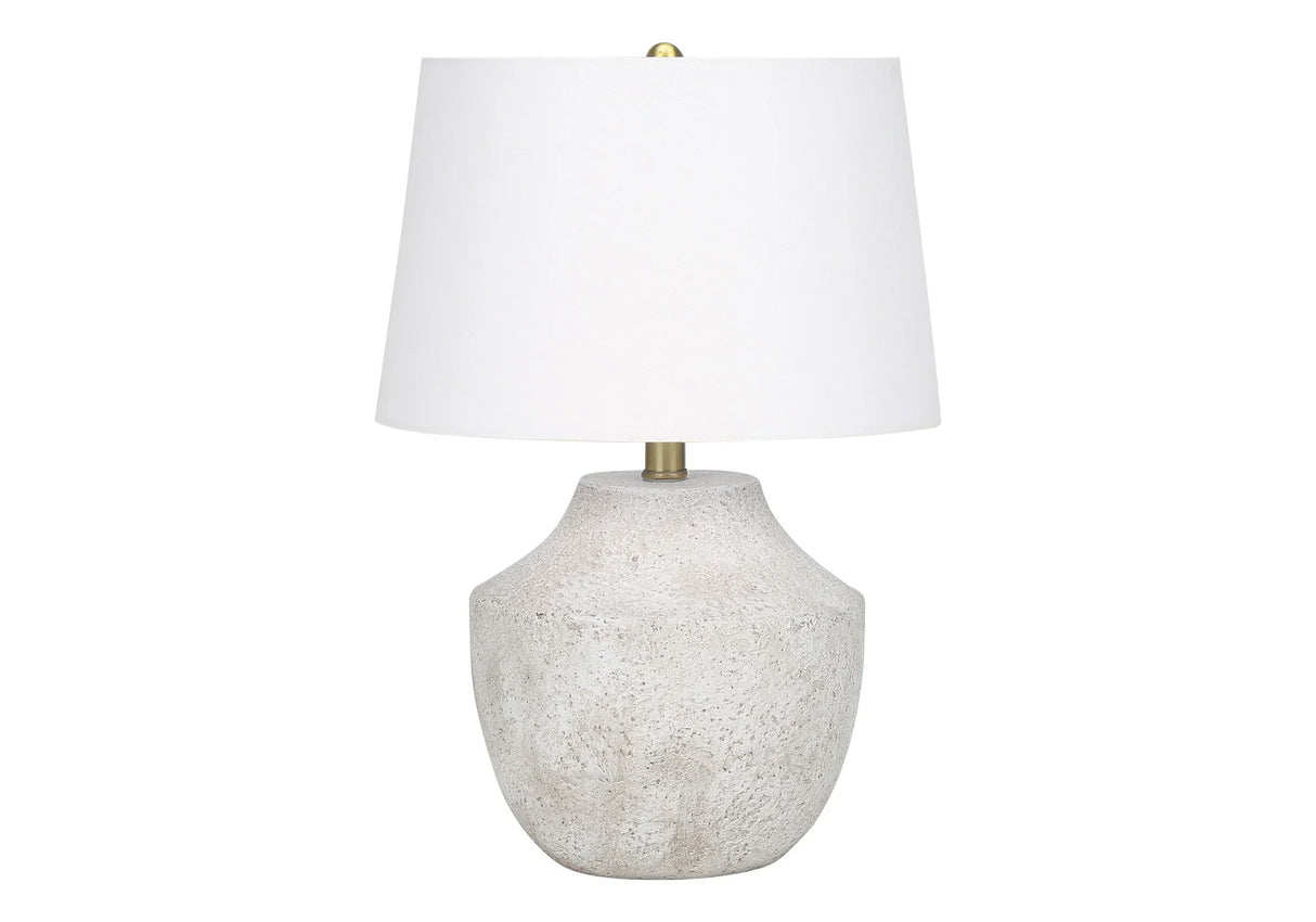 Lighting, Modern Table Lamp, Concrete - Cream - Furniture Home Direct