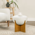 Bali - Round Upholstered Ottoman - Furniture Home Direct