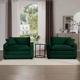 Modern Classic Corduroy Fabric Single Chair Deep Seat Sofa With Pillow - Furniture Home Direct