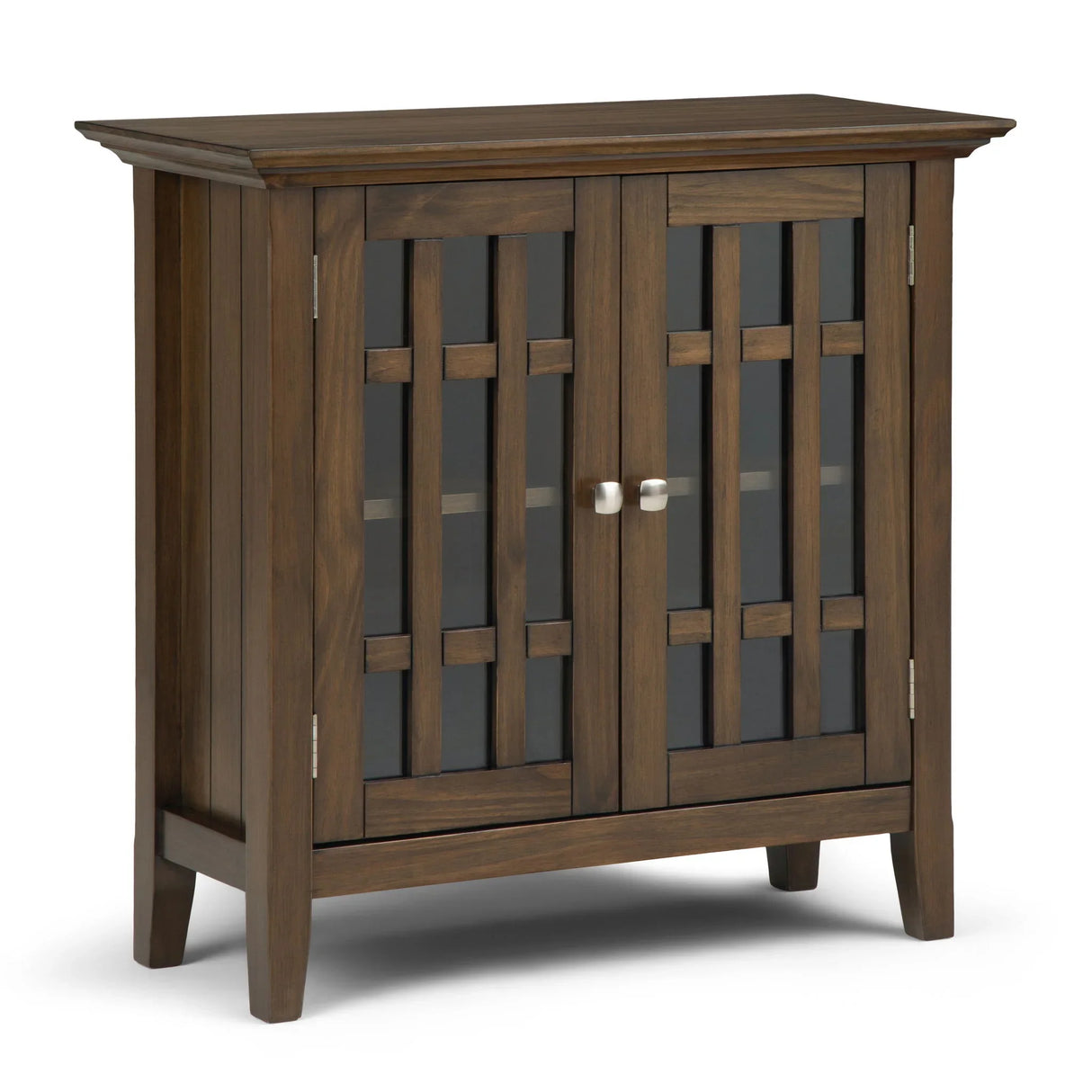 Bedford - Low Storage Media Cabinet - Rustic Natural Aged Brown - Furniture Home Direct