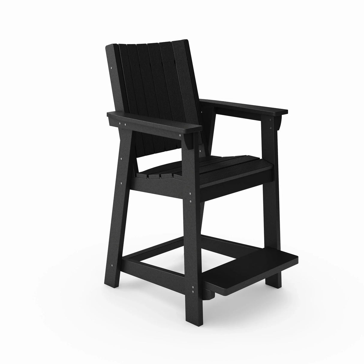 Modern Counter Chair Sleek HDPE Poly Lumber For Dining, Patio, And Garden Comfort - Furniture Home Direct