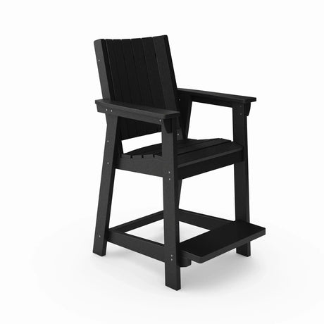Modern Counter Chair Sleek HDPE Poly Lumber For Dining, Patio, And Garden Comfort - Furniture Home Direct