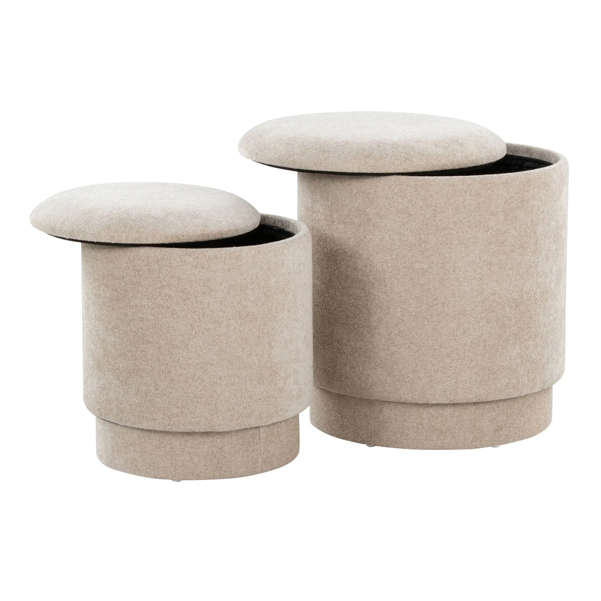 Marla - Upholste Contemporary Ottoman Set - Furniture Home Direct