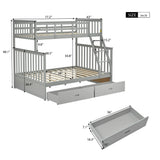 Bunk Bed With Ladder, And Safety Guard Rails - Furniture Home Direct