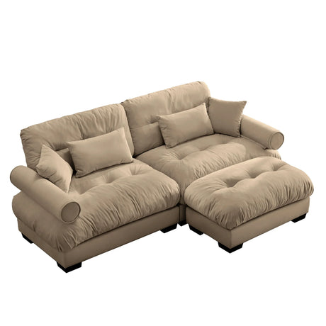 Super Comfort Oversized Modular Sectional Sofa With Movable Ottoman - Furniture Home Direct