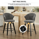 Wing Back Swivel Bar Stools (Set of 2) - Furniture Home Direct