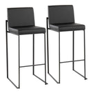 Fuji - Contemporary High Back Barstool Elegant Design - Furniture Home Direct