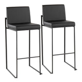Fuji - Contemporary High Back Barstool Elegant Design - Furniture Home Direct
