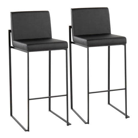 Fuji - Contemporary High Back Barstool Elegant Design - Furniture Home Direct