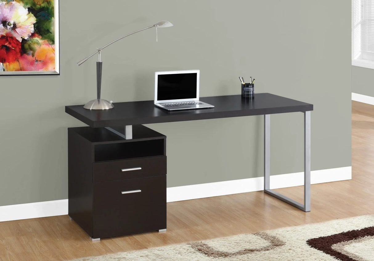 Computer Desk For Home Office, Laptop, Left Right Set - Up, Storage Drawers, Contemporary & Modern - Furniture Home Direct