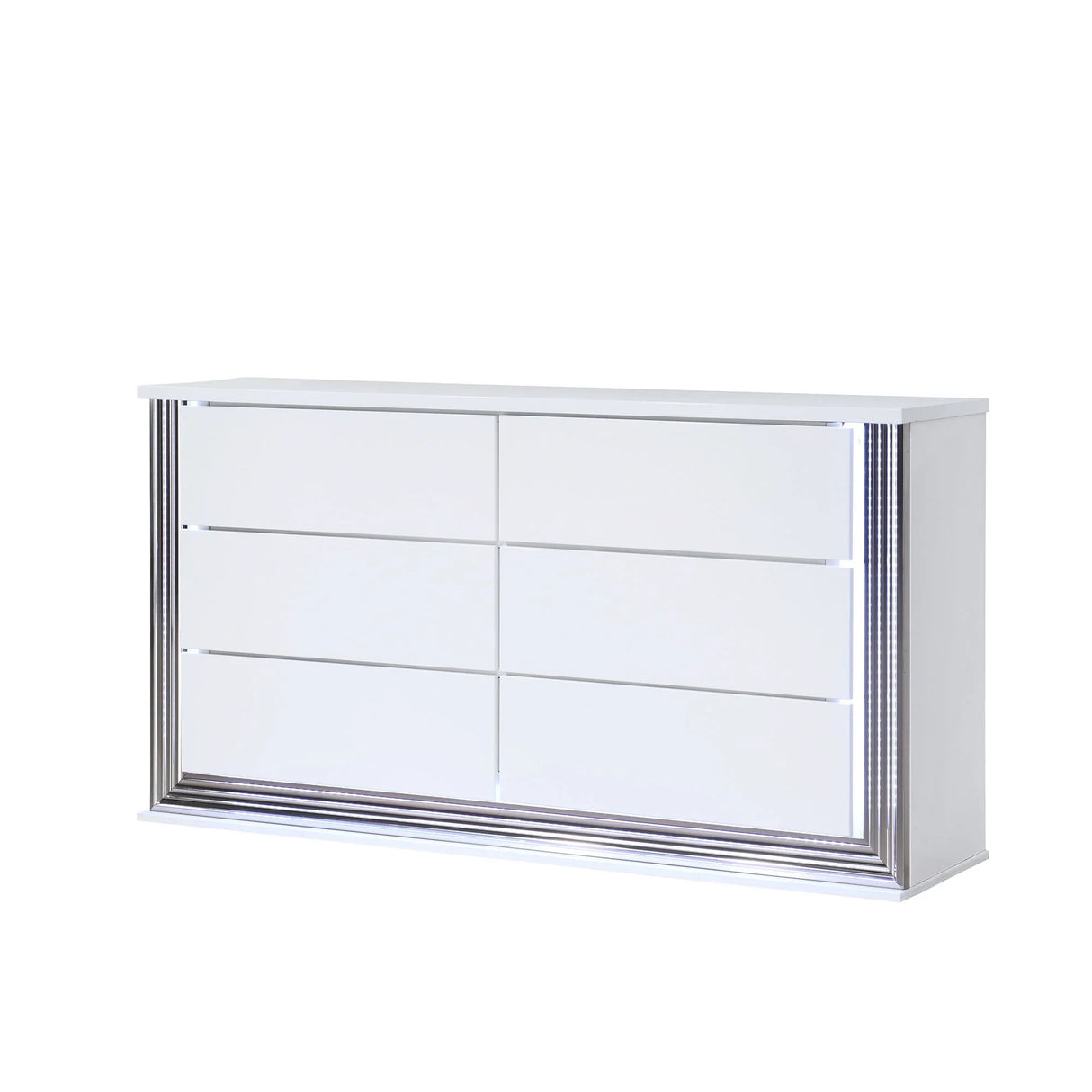 Moon - Smooth Dresser With LED - White - Furniture Home Direct
