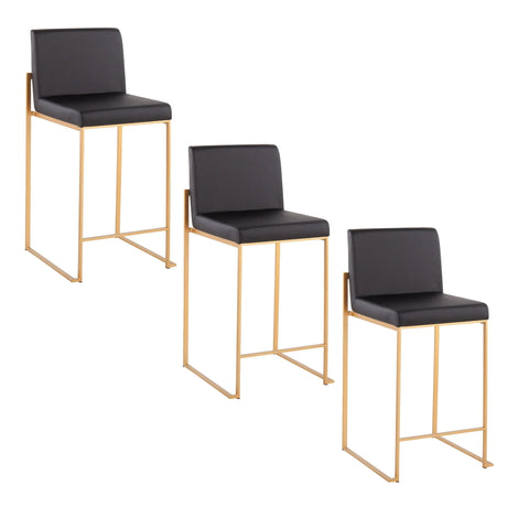 Fuji - Contemporary High Back Stylish Counter Stool - Furniture Home Direct