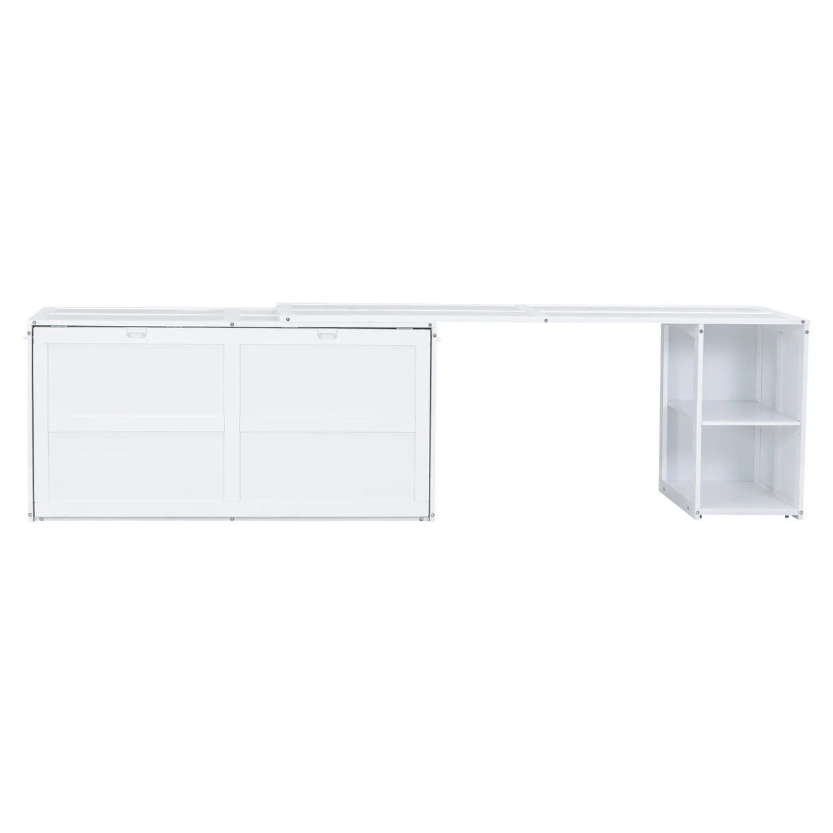 Modern Cabinet Bed With Desk and Storage - Queen Size - Furniture Home Direct