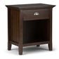 Acadian - Bedside Table, Handcrafted - Furniture Home Direct