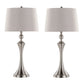 Flint - Contemporary Table Lamp Built In USB Port (Set of 2) - Furniture Home Direct