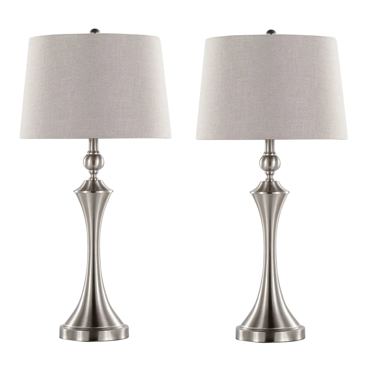 Flint - Contemporary Table Lamp Built In USB Port (Set of 2) - Furniture Home Direct